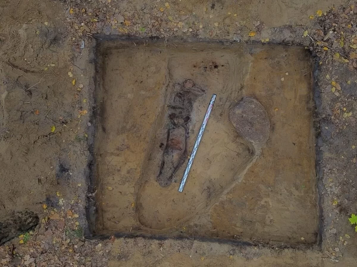 Encuentran en Polonia la tumba de un soldado alemán de la Segunda Guerra Mundial con herramientas mesolíticas, monedas romanas y bizantinas y otros artefactos
